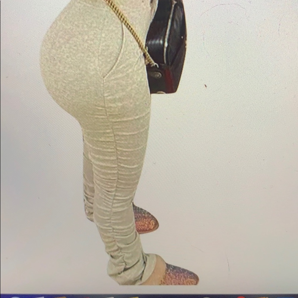 High waisted stacked leggings for sale